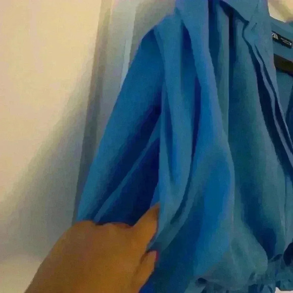 Blue puffy crop top - Picture 5 of 6